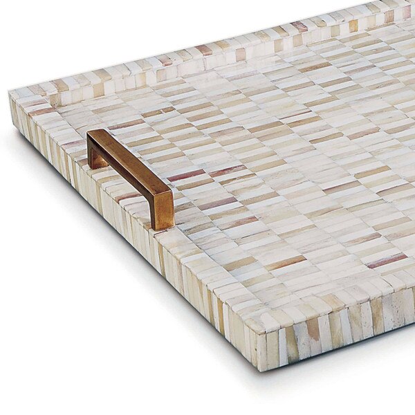 Multi-Tone Bone & Brass Tray